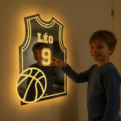 LumiBasket | Lampe Miroir Personnalisée LED Basket