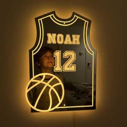 LumiBasket | Lampe Miroir Personnalisée LED Basket